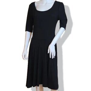 LuLaRoe Nicole Black Midi Dress